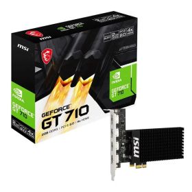 【エントリーで最大10万ポイント】MSI エムエスアイGeForce GT 710搭載グラフィックボード GT 710 2GD3H 4HDMI(2657746)送料無料