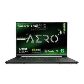 GIGABYTE ゲーミングノートPC GIGABYTE AERO X16 1TH93JP894AH Copilot+PC 16インチ 165Hz | Ryzen 7 350 | GeForce RTX 5050 | メモリ 16GB | SSD 1TB