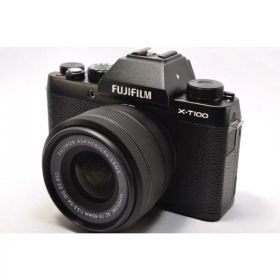 【中古】【1ヶ月保証】 富士フイルム FUJIFILM X-T100 レンズキット ブラック ミラーレス一眼