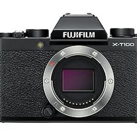 【中古】FUJIFILM ミラーレス一眼 カメラ X-T100ブラック X-T100-B