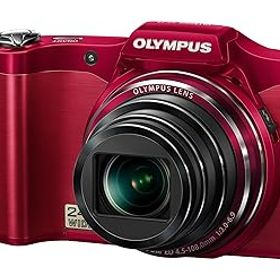 【中古】【39shop】OLYMPUS★デジタルカメラ SZ-14 1400万画素 光学24倍ズーム 3Dフォト機能 レッド SZ-14 RED（良い）