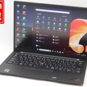 送料無料 あす楽対応 即日発送 良品 フルHD 14インチ Lenovo ThinkPad X1 Carbon Gen10 Type-21CC 100%sRGB Windows11 10コア 卓越性能 12世代Core i5-1235U 8GB NVMe式256GB-SSD カメラ 無線Wi-Fi6 Office付 Win11 ノートパソコン 中古パソコン 中古PC Windows10も対応