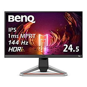 【中古】「ほぼ新品」BenQ MOBIUZ ゲーミングモニター EX2510 (24.5型/IPS/フルHD/144Hz/1ms/HDRi/treVoloスピーカー/sRGB 99%/高さ調整/3種のゲーム専用モード)