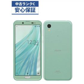 【中古】【可】 AQUOS sense2 かんたん SHV43 SHV43 グリーン au版 au