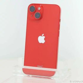 【中古】Apple(アップル) iPhone14 128GB プロダクトレッド MPV93J／A SIMフリー 【377-ud】