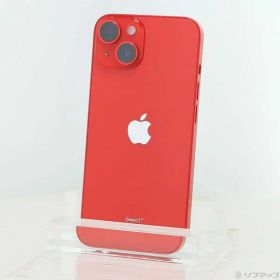 【中古】Apple(アップル) iPhone14 128GB プロダクトレッド MPV93J／A SIMフリー 【377-ud】