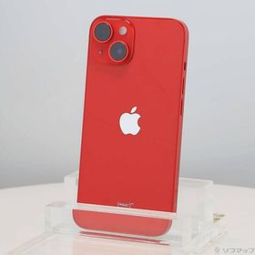 【中古】Apple(アップル) iPhone14 128GB プロダクトレッド MPV93J／A SIMフリー 【251-ud】