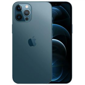 【中古】Cランク【傷や汚れあり】 SIMフリー iphone12 Pro MAX 128GB パシフィックブルー 本体のみ 利用制限〇(白ロム) 送料無料