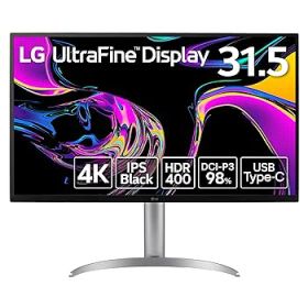 【中古】【未使用】LG モニター ディスプレイ 32UQ850V-W 31.5インチ/IPS Black/4K (3840×2160)/約10.7億色表示(8bit+FRC)/DisplayHDR400/DCI-P3 98%/USB Type-C(U