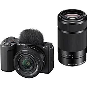SONY(ソニー) VLOGCAM ZV-E10 II ダブルズームレンズキット ミラーレス一眼カメラ ブラック ZV-E10M2X ［ズームレンズ+ズームレンズ］ ZVE10M2XBQ 【864】 [振込不可] [代引不可]