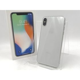 【中古】Apple docomo 【SIMロック解除済み】 iPhone X 64GB シルバー MQAY2J/A【津田沼】保証期間１ヶ月【ランクB】
