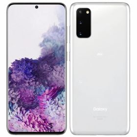 【中古】Aランク【目立った傷や汚れなし】SIMロック解除済み 元au SAMSUNG Galaxy S20 5G SCG01 クラウド ホワイト 本体のみ 利用制限〇(白ロム) 送料無料
