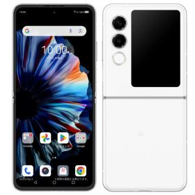 【未使用・本体のみ】 SIMフリー A404ZT nubia Flip2 ホワイト 利用制限▲(赤ロム永久保証) 送料無料