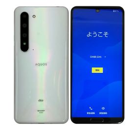 【中古】 SHARP AQUOS R5G SHG01 Aurora White オーロラホワイト 256GB au SIMロック解除済 白ロム 本体