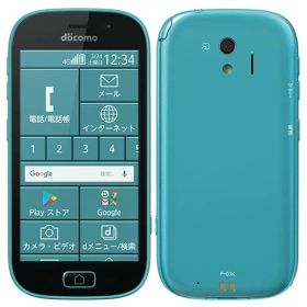 【中古】Aランク 【目立った傷や汚れなし】 SIMロック解除済み 元docomo らくらくスマートフォンme F-03K 本体のみ ブルー ネットワーク利用制限〇(白ロム) 送料無料