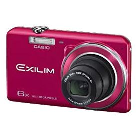 【中古】(非常に良い)CASIO デジタルカメラ EXILIM EXZS26RD 1610万画素 光学6倍ズーム 広角26mm EX-ZS26RD レッド
