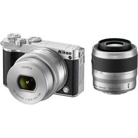 Nikon Nikon1 J5 ダブルズームキット シルバー 良品 動作確認済み 1ヶ月保証付 小型軽量 ミラーレス