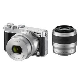 【中古】Nikon ミラーレス一眼 Nikon1 J5 ダブルズームキット シルバー J5WZSL