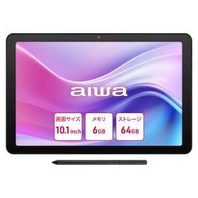 【aiwa公式】aiwa tab AE10 EMR対応 AES対応 10.1インチ HelioG99 メモリ6GB ストレージ64GB 1920x1200 microSDカードスロット・USB-Cポート・3.5mmヘッドホン端子搭載 Android14 型番:JA4-TBA1009
