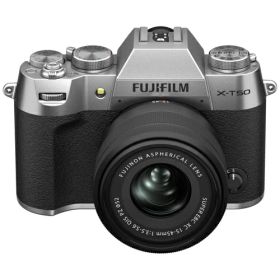 富士フイルム FUJIFILM X-T50S シルバー XC15-45mmF3.5-5.6 OIS PZレンズキット ミラーレス一眼カメラ 日英2か国語モデル X-T50LK1545SJP XT50LK1545SJP
