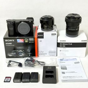 美品 SONY α6400 レンズ2本 付属品セット