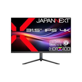JAPANNEXT 液晶ディスプレイ31.5型/3840×2160/HDMI×1、DP×1、USB-C×1/スピーカー有 ブラック JN-IPSB315U-HSPC6 1点