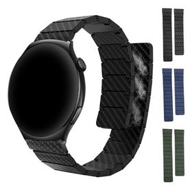 SUUNTO Watch バンド ベルト Nautic S / Vertical2 Ocean / Race 2 S Run カーボン調 マグネット付き 磁気付き バンド幅 22mm