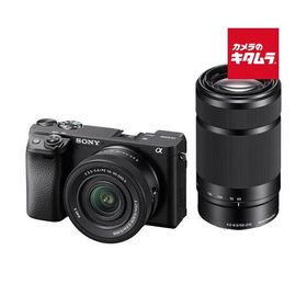 ソニー α6400 ダブルズームレンズキット ブラック [ILCE-6400X B] SONY ミラーレス一眼カメラ APS-C