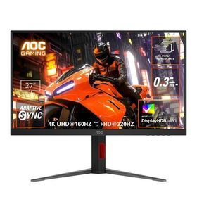 AOC U27G4/11 ゲーミング液晶ディスプレイ 27型/3840×2160/HDMI、DisplayPort/ブラック/スピーカー：なし/160/320Hz