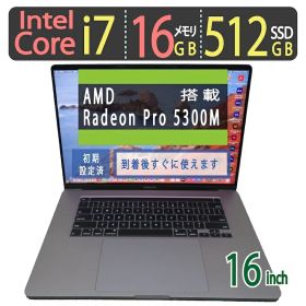 中古｜Apple MacBook Pro 16インチ 2019 A2141｜16型 Retina｜Core i7 2.6GHz｜メモリ16GB｜SSD512GB｜macOS + win11｜ Radeon Pro 5300M｜MacBook 中古｜ノートパソコン 中古 保証期間付き｜大画面 高性能 クリエイティブ 動画編集 画像編集 仕事用 デュアルOS
