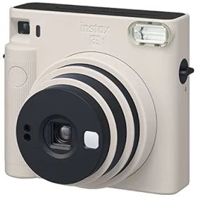 【中古】富士フイルム(FUJIFILM) インスタントカメラ "チェキスクエア"instax SQUARE SQ1 チョークホワイト INS SQ 1 WHITE