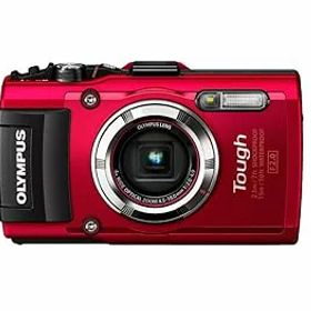 【中古】【39shop】OLYMPUS★デジタルカメラ STYLUS TG-3 Tough レッド 1600万画素CMOS F2.0 15m防水 100kgf耐荷重 GPS+電子コンパス&内蔵Wi-Fi TG-3 RED(非常に良い)