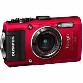 【中古】 オリンパス OLYMPUS デジタルカメラ STYLUS TG-4 Tough レッド 1600万画素CMOS F2.0 15m 防水 100kgf耐荷重 GPS+電子コンパス&内蔵Wi-Fi TG-4 RED 当店保証30日間 人気 ミラー