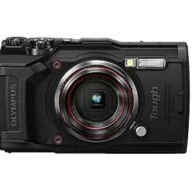 【中古】【39shop】OM★SYSTEM/オリンパス OLYMPUS デジタルカメラ Tough TG-6 ブラック 1200万画素CMOS F2.0 15m 防水 100kgf耐荷重 GPS 内蔵Wi-Fi TG-6BLK（良い）