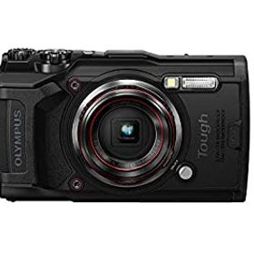 【中古】(非常に良い)OLYMPUS デジタルカメラ Tough TG-6 ブラック 1200万画素CMOS F2.0 15m 防水 100kgf耐荷重 GPS 内蔵Wi-Fi TG-6BLK