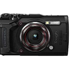 【中古】OLYMPUS デジタルカメラ Tough TG-6 ブラック 1200万画素CMOS F2.0 15m 防水 100kgf耐荷重 GPS 内蔵Wi-Fi TG-6BLK
