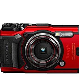 【中古】「ほぼ新品」OLYMPUS デジタルカメラ Tough TG-6 レッド 1200万画素CMOS F2.0 15m 防水 100kgf耐荷重 GPS 内蔵Wi-Fi TG-6RED