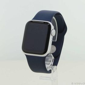 〔中古〕Apple(アップル) Apple Watch SE 第2世代 GPS 40mm シルバーアルミニウムケース ストームブルースポーツバンド〔269-ud〕