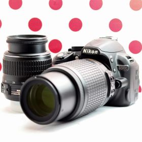 スマホ転送OK❤ ニコン Nikon D3100❤ダブルレンズセット❤ガイド搭載