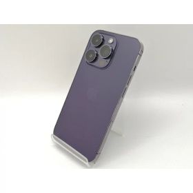 【中古】Apple SoftBank 【SIMフリー】 iPhone 14 Pro 1TB ディープパープル MQ313J/A【三宮センター】保証期間1ヶ月【ランクC】