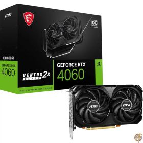 【5日最大2000円クーポン】MSI GeForce RTX 4060 VENTUS 2X BLACK 8G OC グラフィックスボード VD8560