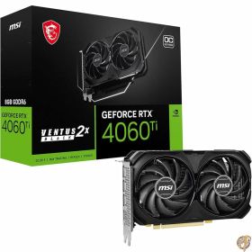 【5日最大2000円クーポン】MSI GeForce RTX 4060 Ti VENTUS 2X BLACK 8G OC グラフィックスボード VD8517