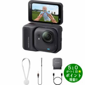 ◆枚数限定クーポン＋P3倍！！8/1◆Insta360 カメラ アクションカメラ 4K 防水 スタンダードバンドル GO Ultra ミッドナイトブラック【転送不可】