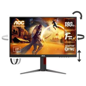 AOC 27型ゲーミング液晶ディスプレイ Black&Red 27G4/11 [27G411]