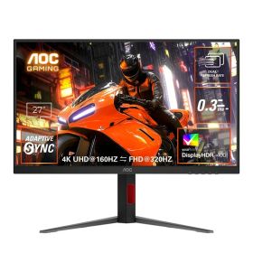 AOC U27G4/11 [ゲーミング液晶ディスプレイ 27型/3840×2160/HDMI、DisplayPort/ブラック/スピーカー：なし/160/320Hz]