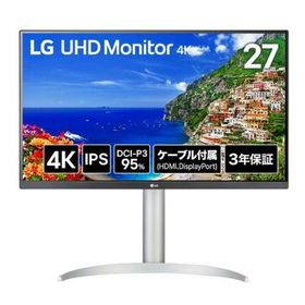 LG Electronics Japan 27インチ 4Kワイド液晶ディスプレイ(3840x2160/IPS) 27UP650K-W（直送品）