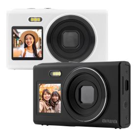 期間限定ポイント10倍【aiwa公式】コンデジ コンパクトデジタルカメラ 自撮り 軽量 旅行 aiwa cam DCB 1,600万画素CMOSセンサー 2.8インチ+1.5インチのデュアルディスプレイ オートフォーカス 4倍デジタルズーム 30種類のフィルター 型番：JA5-DCM0003-D