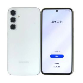 【中古】 SAMSUNG Galaxy A55 5G SCG27 Awesome Ice Blue オーサムアイスブルー au 128GB SIMフリー 白ロム 本体