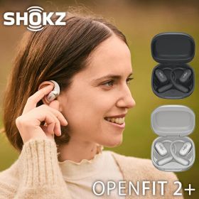 【レビュー特典付】SHOKZ OpenFit 2+ ショックス オープンフィットツープラス 完全ワイヤレスイヤフォン ｜イヤホン オープンイヤーイヤホン 耳を塞がない IP55防水性能 ノイズキャンセリング 2年保証【送料無料】【海外×】【ポイント10倍】【p0929】【NY】【着後G】