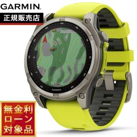 【8/5限定！抽選で最大10000ポイントバック】【無金利ローン】ガーミン GARMIN fenix 8 Sapphire Dual Power 47mm フェニックス8 サファイア デュアルパワー GPS スマートウォッチ 腕時計 010-02906-51 Ti / Amp Yellow